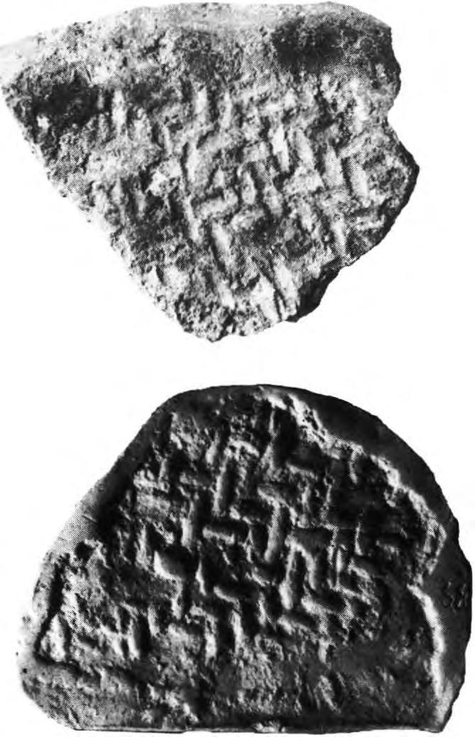 χειμώνες, ασθένειες) Εικ. 4. α, β: Α ποτύπω μα ψάθας και εκμαγείο. Σκοτεινή Θ αρροννίων.