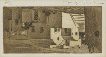 Ξυλογραφία σέ ὄρθιο ξύλο, 245 x 347 mm. Ἔκδοση σέ 25 ἀντίτυπα, ἀρίθμηση καί ὑπογραφή στό κάτω περιθώριο μέ μολύβι.