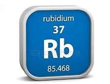 ΡΟΥΒΙΔΙΟ Το Ρουβίδιο (Rubidium) συμβολίζεται με Rb, είναι ένα μέταλλο με ατομικό αριθμό 37 και ατομικό βάρος 85,467. Έχει θερμοκρασία τήξης 38,89 C και θερμοκρασία βρασμού 688 C.