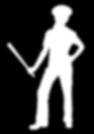 WITH COLLAR, BELT, HANDCUFFS, HAT