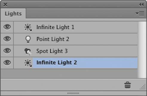 Στην περίπτωση του Infinite light τα σημεία ελέγχου του φωτισμού φαίνονται στο Σχήμα 2. Αυτά μπορούν να χρησιμοποιηθούν για να ρυθμίσετε τη γωνία, την κάλυψη, καθώς και την ένταση του εφέ.