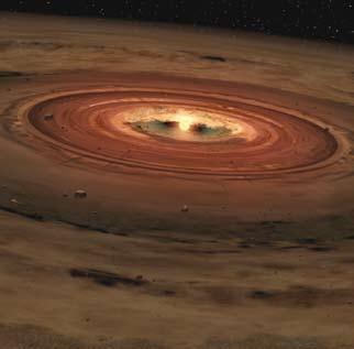 Από τα συντρίμμια του πρωτοπλανητικού δίσκου «γεννήθηκαν» οι πλανήτες (NASA/JPL). 5 1 2 3 μπορεί να αιωρείται σ αυτό το χείλος της κατάρρευσης για αρκετά εκατ.