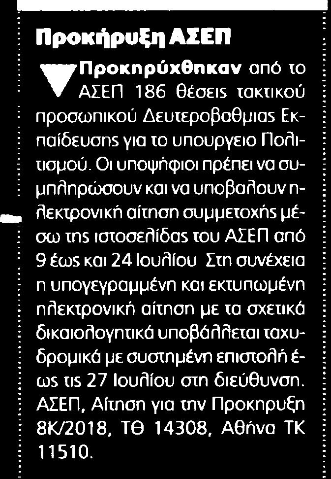 37. ΠΡΟΚΗΡΥΞΗ ΑΖΕΠ Μέσο:.