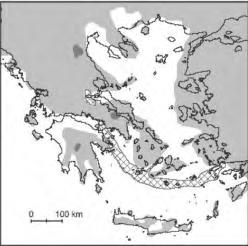 Α Β Εικ. 4: Ο ελλαδικός χώρος κατά τις εποχές Πλειόκαινο (Α) και Πλειστόκαινο (Β) (από internet).