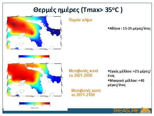 2) Αθήνα και Κλιματική Αλλαγή Στην Αθήνα είναι ήδη ορατοί οι κίνδυνοι που σχετίζονται με την κλιματική αλλαγή και η πόλη έρχεται σταδιακά αντιμέτωπη με διαρκώς αυξανόμενες θερμοκρασίες, συχνότερα