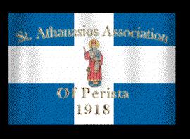 The Society, at the suggestion of Peristian members who served on the Parish Council, donated the beautiful proskynetari of St. Athanasios located in the narthex of the church.
