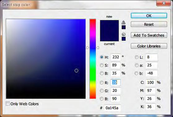τον επεξεργαστή χάρτη διαβάθμισης χρωμάτων μπορεί κανείς να επιλέξει από τους έτοιμους χάρτες ή να ρυθμίσει τα χρώματα του χάρτη χειροκίνητα.