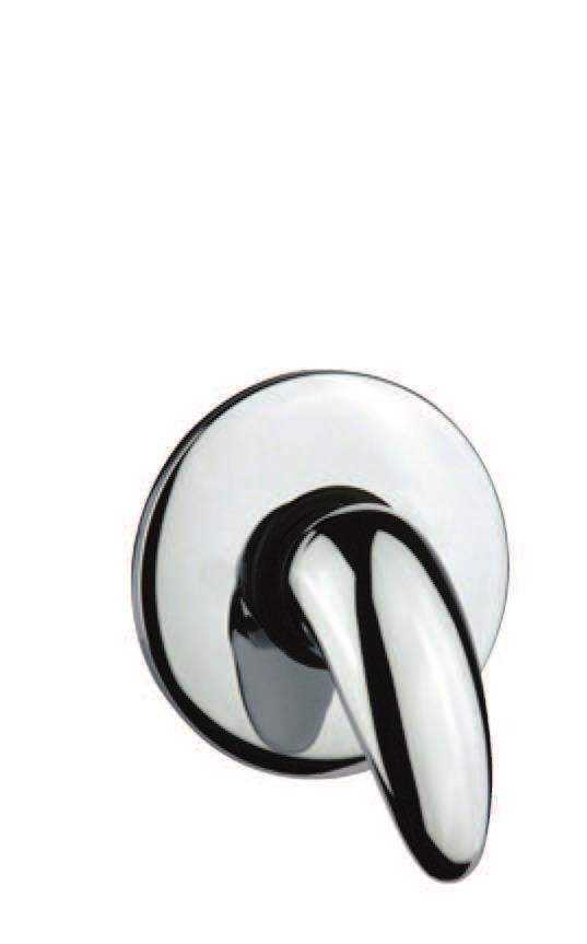 43 CR 1610 Miscelatore doccia esterno senza duplex, attacco 3/4 External shower mixer without shower set, 3/4 connection