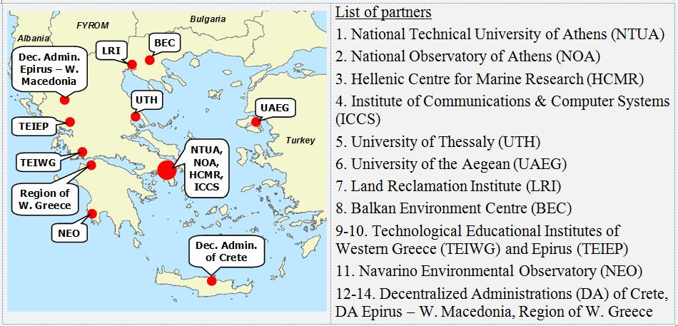 OpenHi.net: Γενικά στοιχεία Τίτλος πρότασης: Open Hydrosystem Information Network (OpenHi.net) 14 φορείς, κατανεμημένοι σε όλη την Ελλάδα Προϋπολογισμός: 13.5 εκατ.
