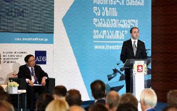 Int ernational Investment Forum Sexvedra ADB-is vice-prezidenttan Meeting with the ADB Vice-President s a q a r Tvelodan C i n e T S i eqsporti 68%-iT gaizarda Export from Georgia to China Grew by