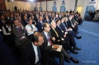 biznesmenebi saqar- Tvelos sainvesticio potencials gaecnen Turkish businessmen were getting acquainted with investment potential of Georgia saqvelmoqmedo aqcia- saertasoriso investorta asociacia