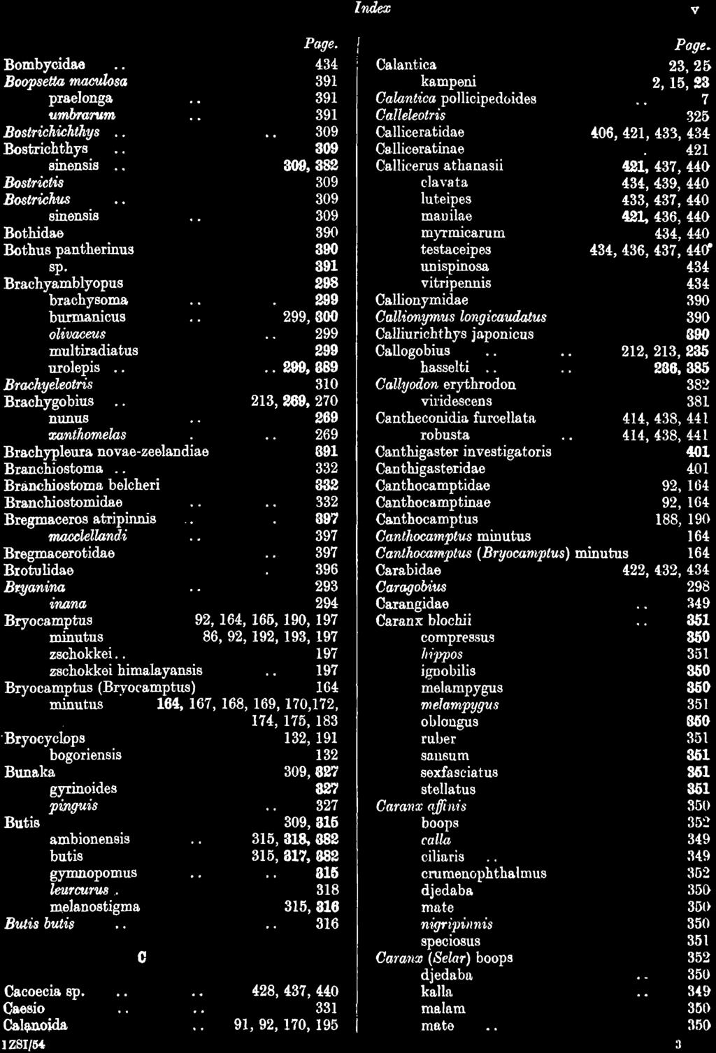 accileUandi 397 BregmacerQtidae 397 BI,otuliciae 396,BryGnina 293 ituma 294 Bryocamptus 92, },64, 165, 190, 197 minutus 86, 92, 192, 193, 197 zsehokkei.
