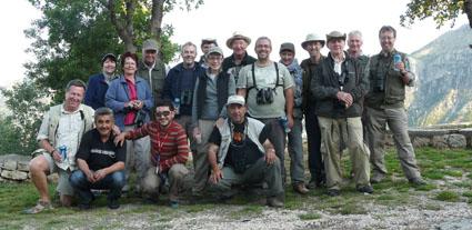 Bird of the tour Trevor Samuels, - Red Fronted Serin Yvonne Samuels, White Throated Robin Huw Lewis, Pale Scops Owl Caroline Lewis, Kurdish Wheatear Keith Warmington, White Thtoated Robin Heather