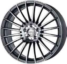 AXXION AX5 Bestellnr. AX05 Daytonagrau, hochglanz poliert 8,0 x 18 5/112 5/114,3 5/120 8,5 x 19 5/112 5/114,3 5/120 8,5 x 20 5/112 5/114,3 5/120 AXXION AX7 Bestellnr.