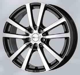 BK21 schwarz matt, poliert 7,5 x 17 4/108 5/100 5/108 5/112 5/114,3 5/120 8,0 x 18 4/108 5/100 5/108 5/112 5/114,3 5/127 8,0 x 19 5/110