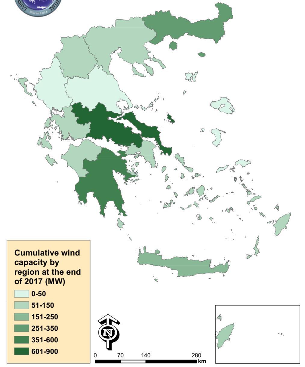 ΕΛΛΑΔΑ: ΑΙΟΛΙΚΑ ΑΝΑ ΠΕΡΙΦΕΡΕΙΑ 335 MW Installed MW per region 61 MW 119 MW CENTRAL (STEREA) GREECE PELOPONNESE 521,7 897,9 2,4 MW 19 MW EASTERN MACEDONIA & THRACE 335,5 CRETE 199,4 91 MW 898 MW 136