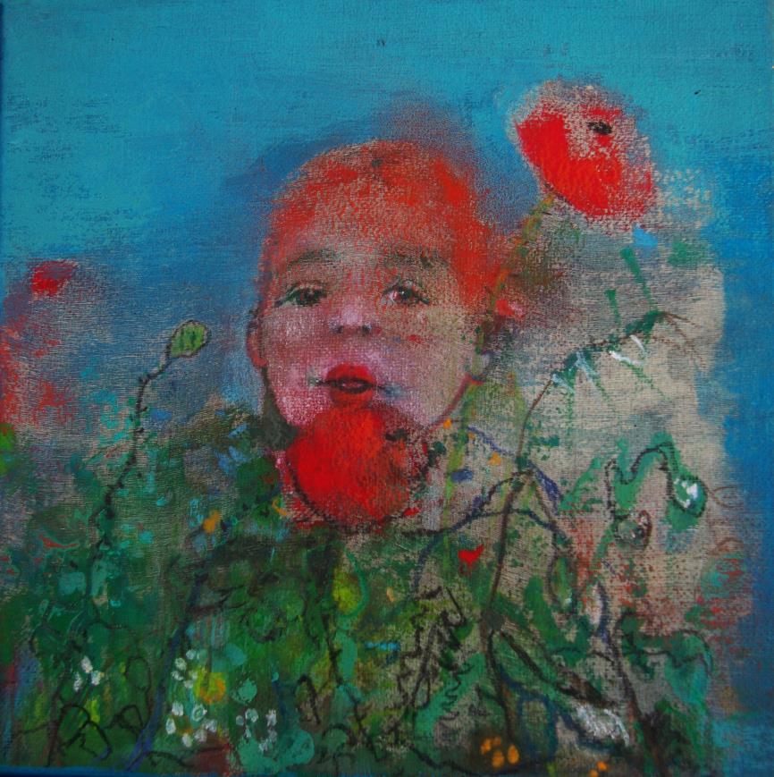 Παιδί με παπαρούνες Boy with poppies