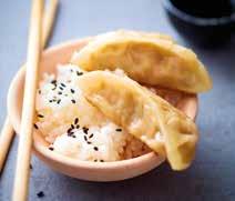 GYOZA TORI Japanese dumplings filled with chicken steamed grilled Ingredients Filling 70%: white cabbage, chicken meat 20%, onion, chive, SOYbean oil, WHEAT flour (GLUTEN), garlic, SOY sauce (water,