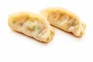 Gyoza skin 30%: mix of gyoza flour (WHEAT flour (GLUTEN), modified starch: E1420, tapioca starch (SULPHITE), water, SOYbean oil, thickener: E415. Conservation Keep at a temperature of -18 C.