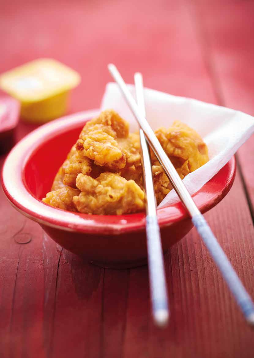 KARAAGE TORI Kara The Portuguese originally introduced Japan to the technique of coating food in breadcrumbs. The Japanese then adapted the technique to make it lighter to suit the Japanese palate.