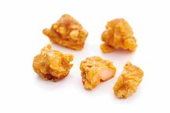 KARAAGE TORI Pieces of chicken leg, coated in breadcrumbs, cooked and deep fried New!
