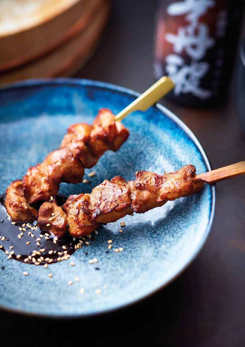 YAKITORI Yaki The word Yaki sends back to a grill preparation technic. This particular technic is a must of the Japanese Food.