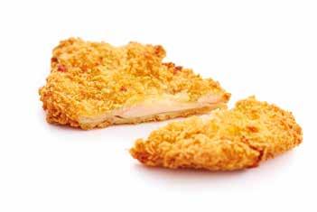 KATSU TORI Cooked and deep-fried chicken leg meat, coated in panko breadcrumbs Ingredients Conservation Chicken meat 55%, WHEAT flour (GLUTEN), sunflower oil, water, salt, yeast, sugar, WHEAT GLUTEN,