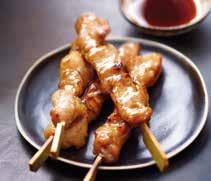 YAKITORI Marinated chicken skewer, cooked PUREN Marinated chicken skewer, cooked Chicken leg meat 81%, sweet SOY sauce (SOY sauce (water, SOY, WHEAT flour (GLUTEN), salt), glucose-fructose syrup,