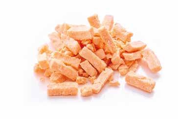 CRUMBLED SALMON Crumbled salmon, cooked New! Ingredients Salmon (Salmo Salar) 99,1%, non-iodized salt. Conservation Keep at a temperature of -18 C.