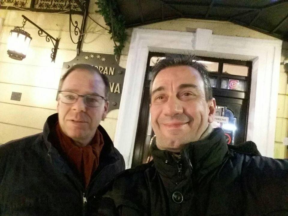 Μαζί με το συνάδελφο Edo Kegel