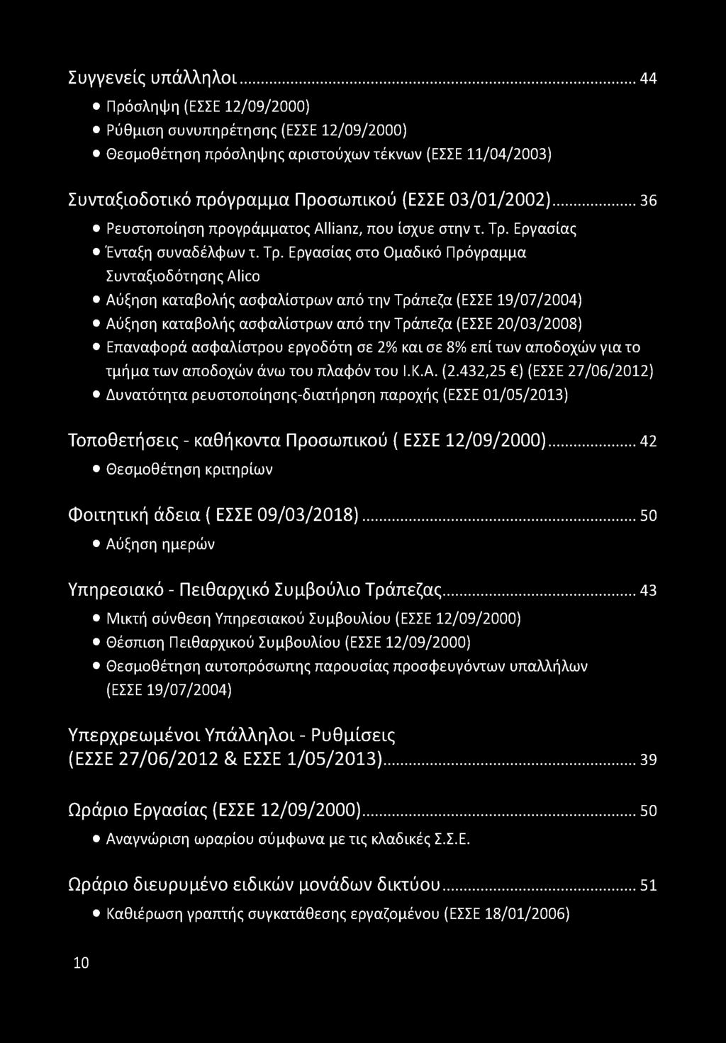 .. 36 Ρευστοποίηση προγράμματος Allianz, που ίσχυε στην τ. Τρ.