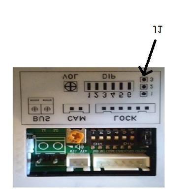 3. Πλακέτα σύνδεσης μπουτονιέρας DIM: Διακόπτες DIP για ρυθμίσεις μπουτονιέρας VOL: Ρυθμιστής έντασης μεγάφωνου BUS: (L1, L2) γραμμή bus χωρίς