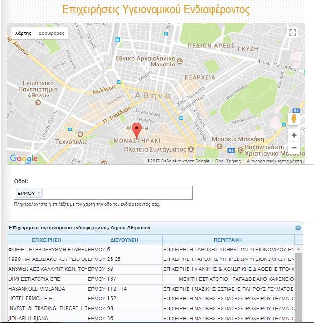 56 5.1.2. Δήμος Αθηναίων Ένα ακόμη παράδειγμα ελληνικού δήμου που διαθέτει υποδομή με τη χρήση γεωχωρικών δεδομένων είναι ο Δήμος Αθηναίων 12.