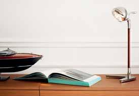 One of them is Aquariva table lamp, inspired by the classic searching light of 1960s boats.