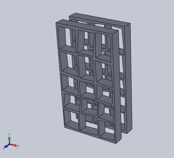 2.2 Κατασκευή μοντέλου τοιχοποιίας στο SolidWorks Παρακάτω