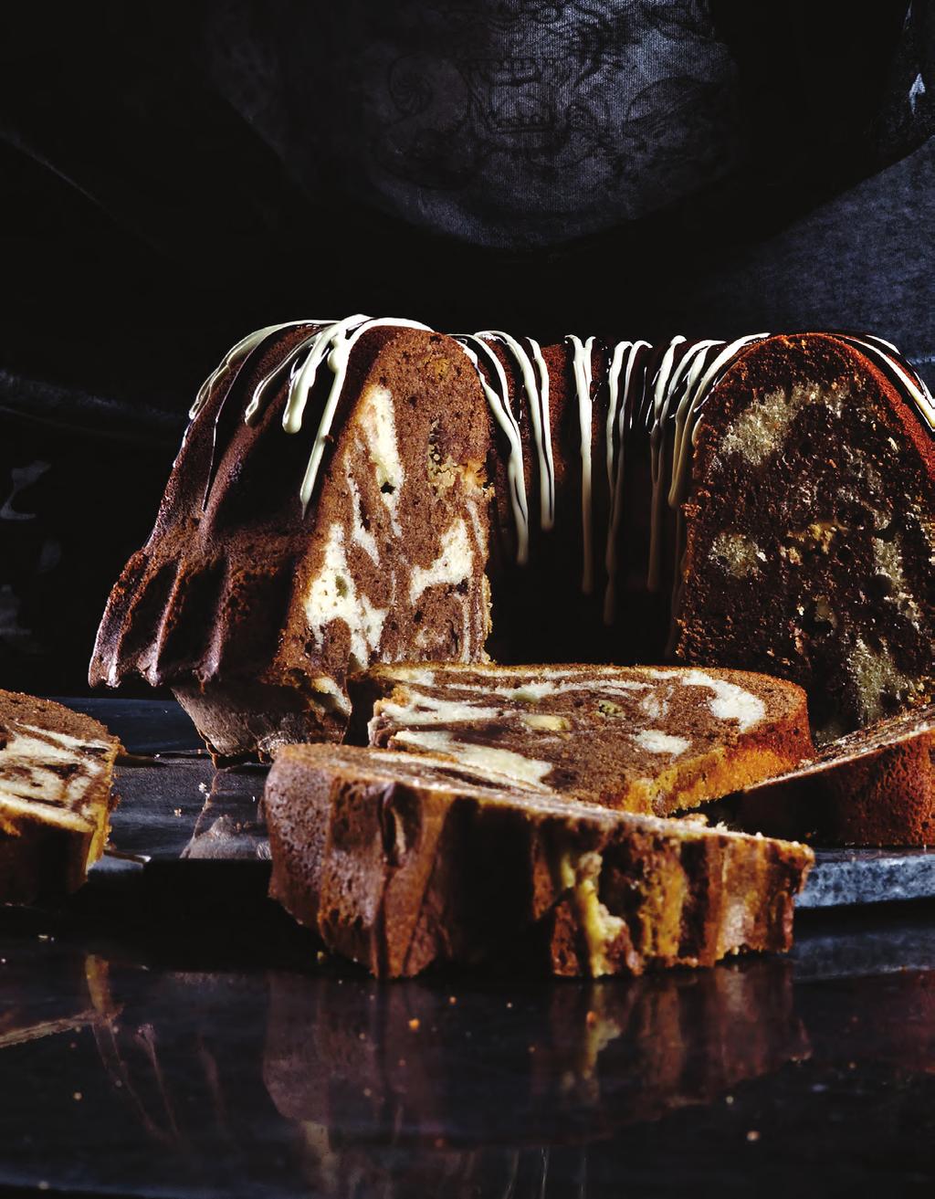 Pound cake σοκολάτα με frosting φιστικοβούτυρου Κέικ βανίλια-σοκολάτα (Μαρμπρέ) Cupcakes με