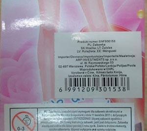 ελτίο Τύπου Χώρα προέλευσης: Ιαπωνία 42 Πολωνία Κατηγορία: Παιχνίδια Χηµικός A12/0674 Προϊόν: Πλαστική κούκλα Μάρκα: Άγνωστη Το πλαστικό υλικό στο κεφάλι της κούκλας περιέχει δι (2- Απόσυρση του