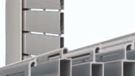 / Specially perforated slats offer outward visibility, interior lighting and effective