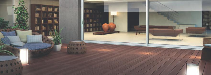 WOOPEE is a high-quality wood composite product of hollow profiles, with 60% wood and 40% polyethylene (HDPE) recipe, ideal for decking, fencing and cladding applications.