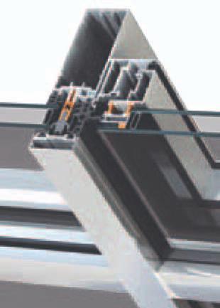 / Οnly 50 mm visible width of mullions and transoms. / Very high thermal insulation up to U f =1,0 W/m2K.