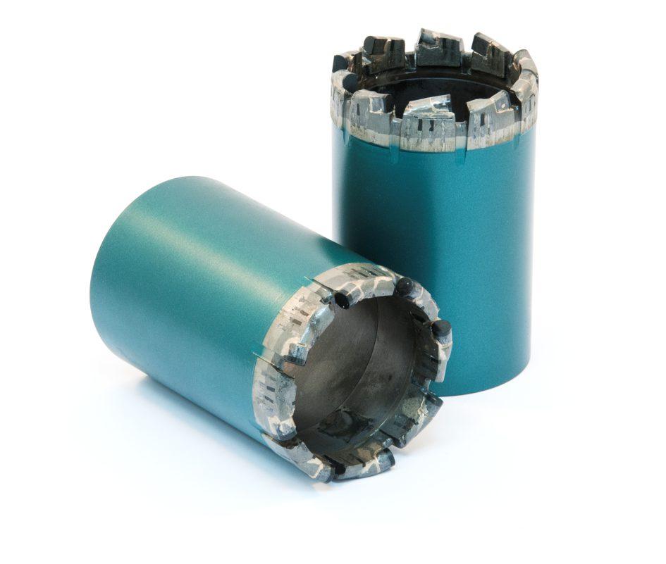 They offer longer life and faster penetration in comparison to the traditional surfaceset diamond crowns. PCD crowns are mostly suited for non-consolidated soft to medium-hard formations.