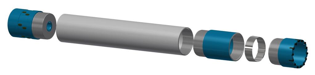 Δειγματολήπτες μονού τοιχώματος B B single tube core barrels B- B- B- B- B-8 B-0 B- B- B- Εξωτερική διάμε