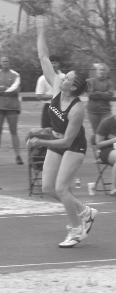 2003: Indoors, did not compete Outdoors, won the javelin at the Weems Baskin Relays with a mark of 126 1.5... At the Florida Relays, finished 10th in the javelin.