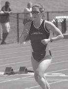 26, 1984, in Spartanburg, S.C. Top Times/Marks- 100m: 12.0; 200m: 24.9; 400m: 57.0; Long Jump: 20 7 ; Triple Jump: 40 11.5 Karen Wigal Distance Fr./Fr. 5-8 Morgantown, W.Va.