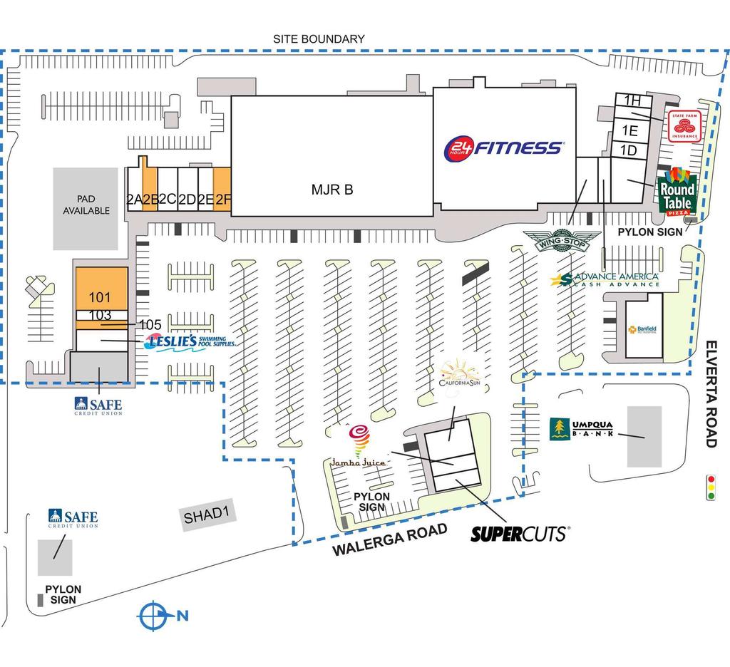 ANTELOPE MARKETPLACE 7901 Wαλγερα Ροαδ Αντελοπε, ΧΑ 95843 ΣΠΑΧΕ ΤΕΝΑΝΤ ΣΘ. ΦΤ.