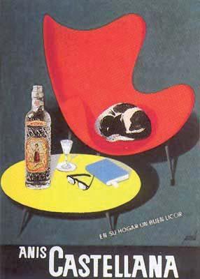 εικόνα 55 Διαφημιστική αφίσα με κάθισμα του Arne Jacobsen από τον