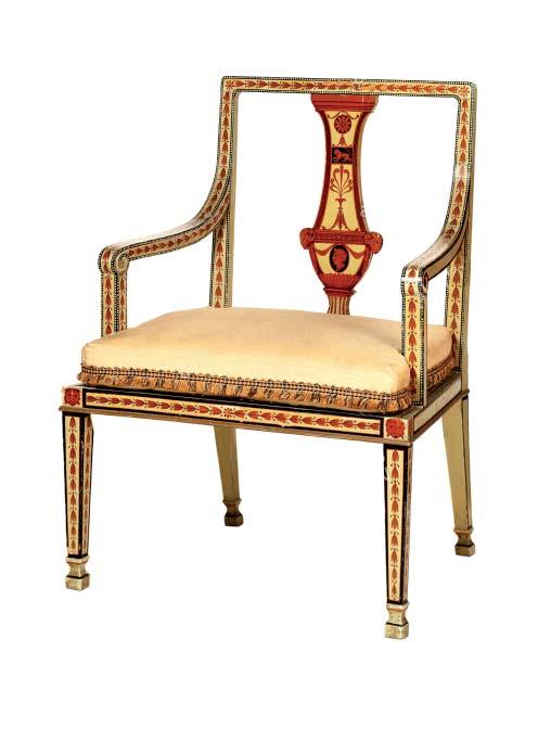 εικόνα 4 Robert Adam, 1761, ARMCHAIR for Etruscan room,