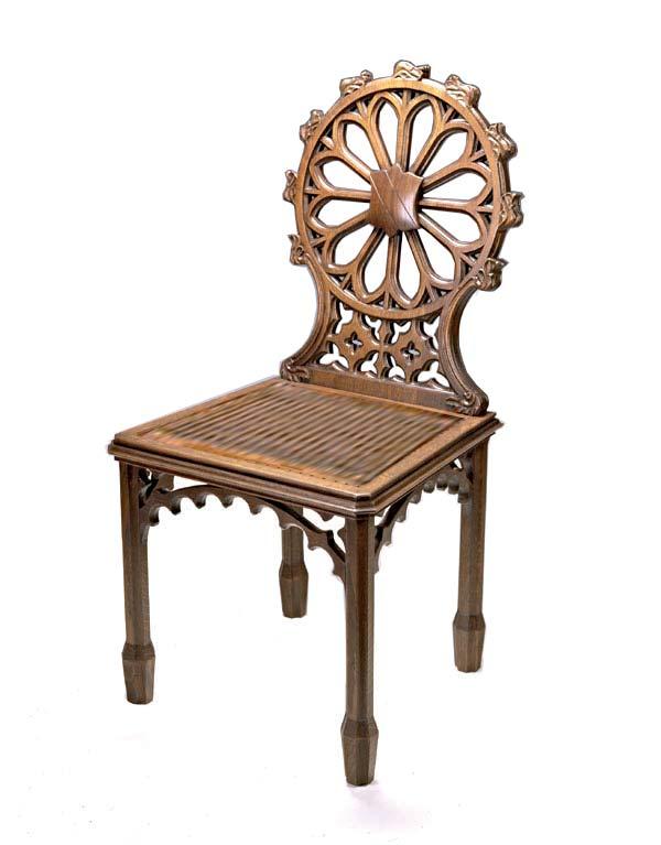 εικόνα 9 Alexander Jackson Davis, 1841, Wheelback chair for the