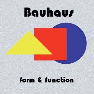 εικόνα 33 Αφίσα του Bauhaus με τα βασικά χρώματα που αντιστοιχούν στις