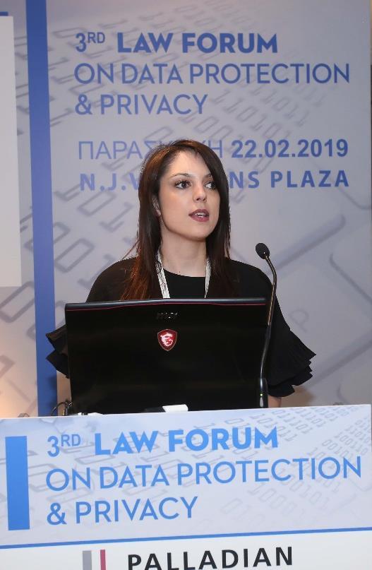 Χριστίνα Μαντά Δικηγόρος LLM, DPO Executive, Privacy Advocate Για τον τομέα της Υγείας τοποθετήθηκε και η κα Χριστίνα Μαντά, Δικηγόρος LLM, DPO Executive, Privacy Advocate, υπογραμμίζοντας ότι «η